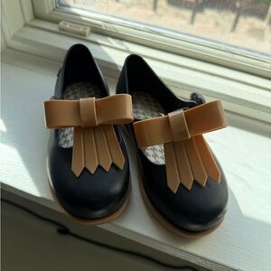 Mini Melissa Black and Tan Kids Shoes